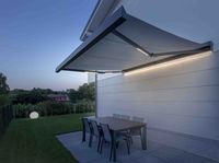 Auvent de balcon imperméable avec télécommande, auvent pliable, abri solaire pour piscine, toit rétractable, auvent de terrasse