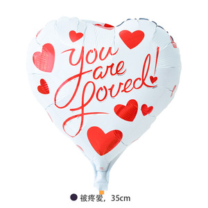 Tùy Chỉnh Đầy Màu Sắc Ngày Valentine Inflatable Helium Đảng Trang Trí Bán Buôn Tim Foil Balloons - Product Image 5