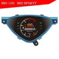 Speedometer Digital Motor Plastik Baru 12V untuk Yamaha MIO AMORE / MIO Smile / EGO V1 Panel Instrumen 0-99km/jam