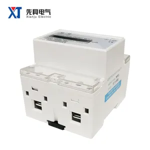 XTM75S Single Phase 4P ABS Case Energy Meter Analog KWH Meter 35mm DIN Rail Type Pulse Port Manufacturer Direct Sales OEM ODM