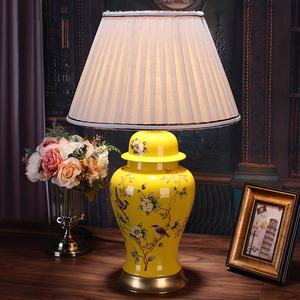 Cooper-Lámpara decorativa <span class=keywords><strong>de</strong></span> cerámica amarilla, <span class=keywords><strong>luz</strong></span> <span class=keywords><strong>aldi</strong></span> <span class=keywords><strong>de</strong></span> lujo para decoración del hogar - Product Image 4