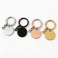 Porte-clés en acier inoxydable avec symbole de l'infini, électroplaqué, impression couleur au laser, gravure personnalisée, élégant pour femme de bureau