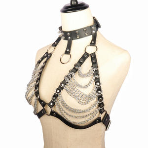 Chaîne de corps <span class=keywords><strong>sexy</strong></span> punk <span class=keywords><strong>Komi</strong></span>, chaîne de taille à col halter, chaîne de corps, soutien-gorge, bijoux de corps pour femmes - Product Image 5