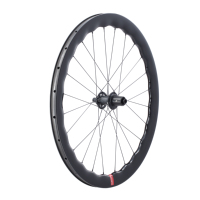 Juego de Ruedas para Bicicleta de Carretera 700C, Carbono, Profundidad de Llanta 40-60mm, Freno de Disco, Radios Pillar, Tubulares Delanteras y Traseras, Logotipo Personalizado OEM