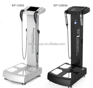 Monitor de Grasa <span class=keywords><strong>Corporal</strong></span> Vertical Negro con Marco Vertical, Electrodos de Mano Desmontables, 8 Puntos BIA, Equipo de Fitness para Salón - Product Image 2