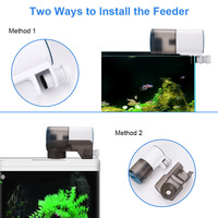 Distributeur automatique de nourriture pour poissons en plastique, minuterie intelligente, distribution précise de petites quantités de nourriture pour aquarium, koïs et poissons rouges