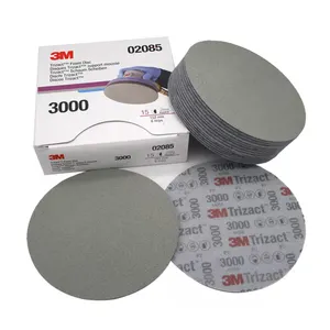 3M 02085 Trizact Hookit 6" P3000 /5000 Grit Foam Disc Sponge Sandpaper Abrasive Tools For Grinding