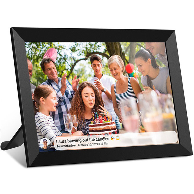 10-Inch Extra Large Digital Picture Frame with 16GB Android System Wifi Connectivity Cloud Photo Features Made for Durable