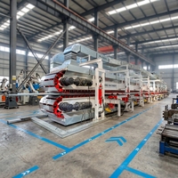 Ligne de production de panneaux sandwich en polyuréthane PU continu pour toitures isolées