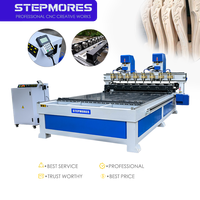 Routeur CNC multi-broches 2030 pour le bois, machine de découpe et de gravure 3D rotative 4 axes, moteur Syntec/RichAuto pour canapé et chaise en bois