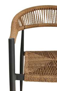 Poltrona in Rattan Moderna <span class=keywords><strong>per</strong></span> Giardino, <span class=keywords><strong>Sedia</strong></span> in Corda <span class=keywords><strong>per</strong></span> Interni ed Esterni, Ideale <span class=keywords><strong>per</strong></span> Riunioni Familiari all'Aperto - Product Image 6