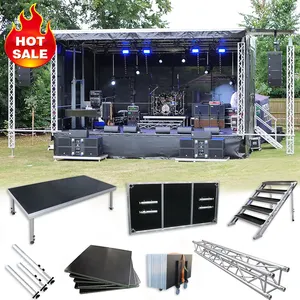 Factory Aluminum Stage Platform 4x8 Ft Stage Deck Aluminum Outdoor Stage Podium For Concert Events Wedding