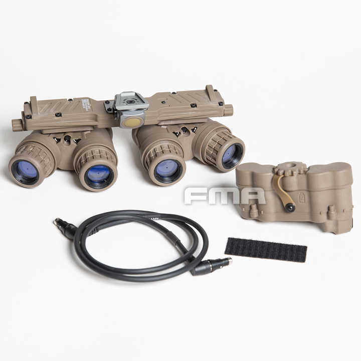 Jumelle Nocturne FMA Tactique Airsoft GPNVG 18 Lunettes De Vision Nocturne Support De Casque Base NVG Modèle De DUMMY Avec Lentille De Travail Et Câble Pas De Fonction Réplique Décorative Nylon