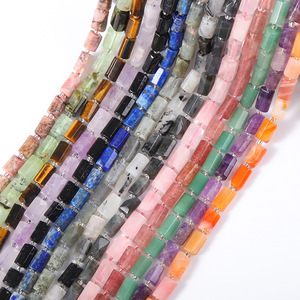 8*12mm Cylindre Colonnaire Tube Forme Pierre Naturelle Perles Dispersées pour Bracelet Fabrication <span class=keywords><strong>En</strong></span> Gros - Product Image 4