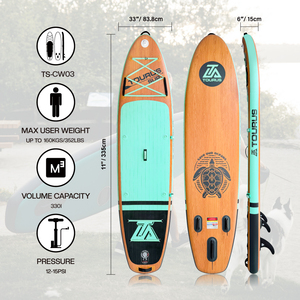 Solution Personnalisée Expert : <span class=keywords><strong>Planche</strong></span> de SUP <span class=keywords><strong>Gonflable</strong></span> Tourus <span class=keywords><strong>11</strong></span> <span class=keywords><strong>pieds</strong></span> avec Pompe <span class=keywords><strong>à</strong></span> Dos et Laisse – Pack Complet Offre Spéciale - Product Image 3
