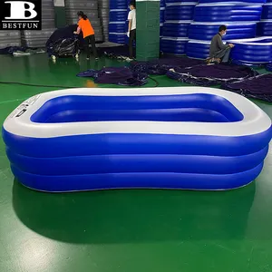 family size inflatable above ground swimming pool for kids, adult, 120 x 72 x 22 inches pools for garden, backyard, outdoor