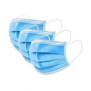 CE Certificated EN149 Logotipo Personalizado Atacado Não Tecido Máscara Facial Bulk 3 Ply Cirúrgico Médico Descartável Máscara Facial - Product Image 3