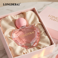 Botellas de Perfume de Vidrio Irregulares Transparentes Vacías con Pulverizador y Tapa de Bola de Plástico, de Calidad Festiva, con Cierre de Rosca, de 30ml, 50ml y 100ml