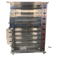 Four à gaz rotatif en acier inoxydable pour poulets, idéal pour les restaurants – Machine à rôtir les poulets