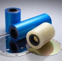 Ruban adhésif thermique en caoutchouc pour masquage de plaquettes semi-conductrices en polyester résistant à la chaleur, à une seule face, pour découpe