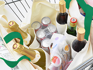 Sac à provisions en toile biologique réutilisable écologique avec poches inter-couches sac d'épicerie robuste pour <span class=keywords><strong>une</strong></span> utilisation au supermarché - Product Image 3