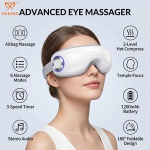 PAKISS Eye Massager with 6 Modes-with Heat, Air Pressure,<b>Vibration</b>&Music,Timer Function for Sleep Aid,Ideal for Home/Travel/Gift - Product Image 2