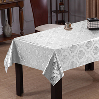 Nappe en PVC métallisé or rose RNPT avec support tissé, imperméable et facile à nettoyer pour salle à manger