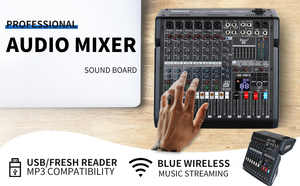 มิกเซอร์เสียงระดับมืออาชีพ OEM B8 พร้อมเอฟเฟกต์เสียงก้องในตัว 99 แบบ คอนโซลดิจิตอล 10 ช่องสัญญาณ สำหรับดีเจ พร้อมอินเทอร์เฟซเสียงแบบ USB - Product Image 3