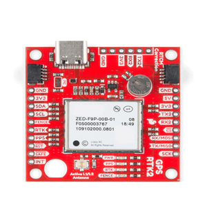 GPS-RTK2 Board High-Precision Breakout No Soldering Required Breadboardable Contains Rechargeable <b>Backup</b> <b>Battery</b> - Product Image 3