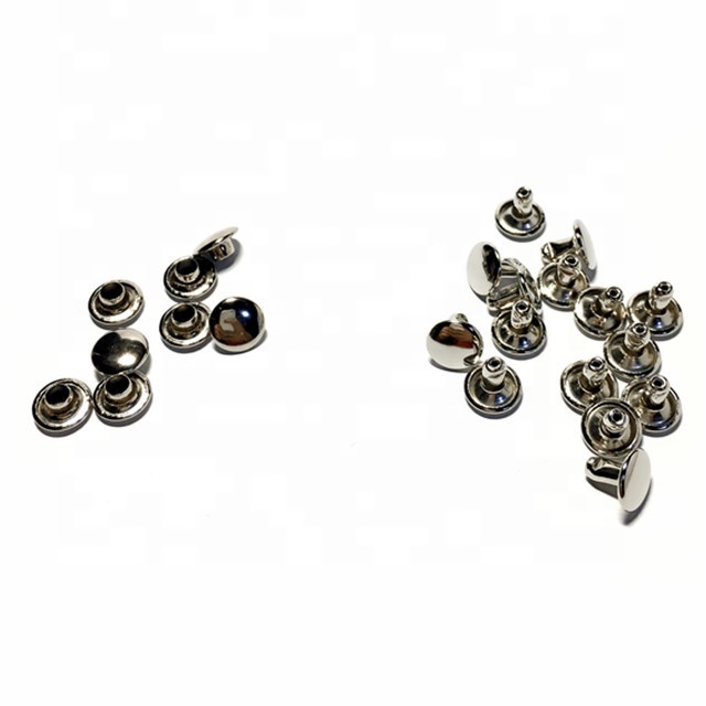 High Quality Nickel 8mm File Fastener Snap Cap Rivet Button Metal Snap Rivet
