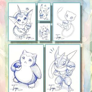 Cartes de jeu de société personnalisées en carton, dessinées à la main, thème Anime, pour décoration d'anniversaire, vente en gros - Product Image 4