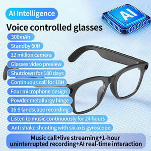 Lunettes Intelligentes HY15 avec Caméra 12 Mégapixels, Traduction IA, Enregistrement Vidéo 1080P, Stockage 32 Go et Musique Bluetooth ENC - Product Image 6