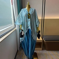 Robe chemise ample à rayures pour femme, grande taille, style africain, nouvelle collection été 2026, Europe et Amérique