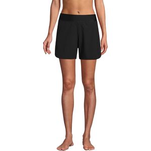 FOXA Short de bain pour femme, 5 pouces, séchage rapide, taille élastique, coupe droite, longueur mini, en tissu tissé - Product Image 1