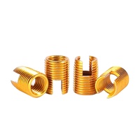 High quality H90 H80 H70 H62 H59 Natural Brass Metric Inner Thread ES 302 Slotted Self Tapping Threaded Insert