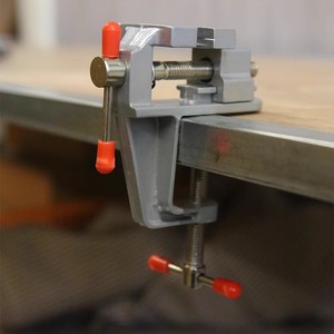 <b>Mini</b> Bench Vise Smooth Jaw 3C14 Diy Stationary Metal <b>Clamp</b> For Model Work - Product Image 5