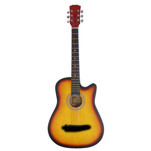 Guitare acoustique Paisen de haute qualité 38 pouces, guitare acoustique folk, bois de tilleul, 6 <span class=keywords><strong>cordes</strong></span>, <span class=keywords><strong>basse</strong></span> acoustique pour débutant - Product Image 1