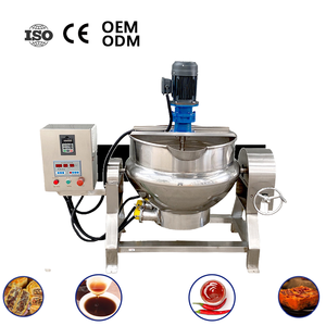 Nồi nấu công nghiệp 100L/200L/300L/400L/500L/800L/1000L, kiểu áo khoác, dùng hơi/gas/điện, có chức năng trộn - Product Image 1