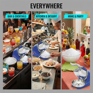 Trituradora de Hielo Eléctrica Portátil de Acero Inoxidable de Alta Eficiencia Boou de 250w, Máquina para Hacer Hielo en Casa - Product Image 6