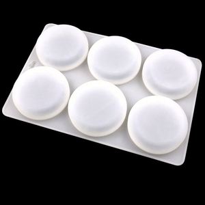 Moule en silicone réutilisable pour la fabrication de gâteaux, bonbons et savons, forme ronde 3D, 6 cavités, fabrication artisanale, OEM/ODM - Product Image 2