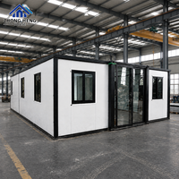 Rumah Modular Modern yang Dapat Diperluas 20ft 30ft 40ft dengan Dinding Warna Kustom untuk Hunian di Halaman Belakang, Rumah Kontainer Modular Granny Flat
