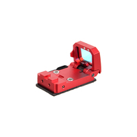 Lunette de visée compacte LUGER Mini Red Dot Sight Flip up R-R Reflex pour la chasse avec monture 20 mm