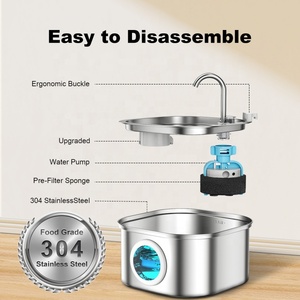 <span class=keywords><strong>Meilleure</strong></span> <span class=keywords><strong>fontaine</strong></span> à <span class=keywords><strong>eau</strong></span> pour animaux de compagnie 3,2 L en acier inoxydable, distributeur d'<span class=keywords><strong>eau</strong></span> pour <span class=keywords><strong>chat</strong></span> USB silencieux - Product Image 2