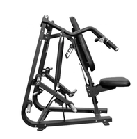 Machine à presser les épaules réglable, à charge libre, pour bras indépendants unilatéraux, avec siège ergonomique et 4 supports de poids, pour entraînement commercial