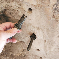 Ciseau robuste et outils de fendage de pierre de plume Wedge et cales de plumes Équipement de chasse de roche pour roches de marbre Béton