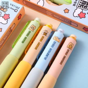 ปากกาเจล ดีไซน์สร้างสรรค์ คุณภาพสูง อุปกรณ์เครื่องเขียนสำหรับนักเรียน ปากกาเจลปลอกฟองน้ำ ลายการ์ตูนหมี ปากกาเจลแบบกด - Product Image 6