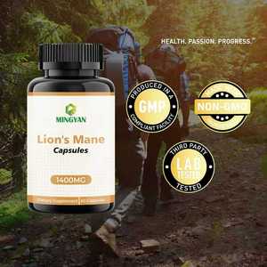 OEM/ODM <b>Lions</b> <b>Mane</b> 1400mg Capsules Premium Immune Support <b>Supplement</b> Vitality Boost Nerve Health Support&Mood Balance for Adults - Product Image 2