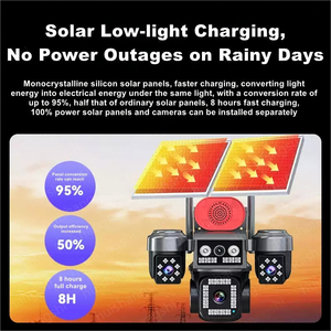 Độ nét cao 8MP PTZ 4G <span class=keywords><strong>IP</strong></span> Camera với còi báo động âm thanh kép theo dõi con người không thấm nước SD Thẻ Wifi aov năng lượng mặt trời máy ảnh - Product Image 4