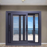 Fenêtre coulissante double personnalisée moderne Écran insonorisé en acier inoxydable et alliage d'aluminium Persienne pour projet de maison de villa