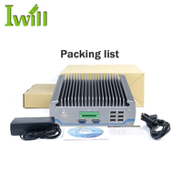 Iwill H110 Puce PC industriel sans ventilateur Dual LAN 6 COM avec fonction CAN Ordinateur embarqué Stock Boîtier en alliage d'aluminium